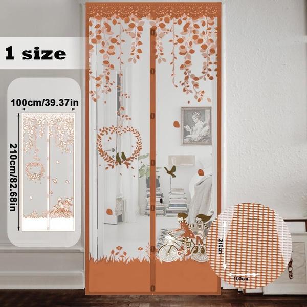 

Магнитная занавеска для двери, защита от комаров, насекомых, мух, насекомых, автоматическое закрытие, домашняя вентиляционная дверная занавеска