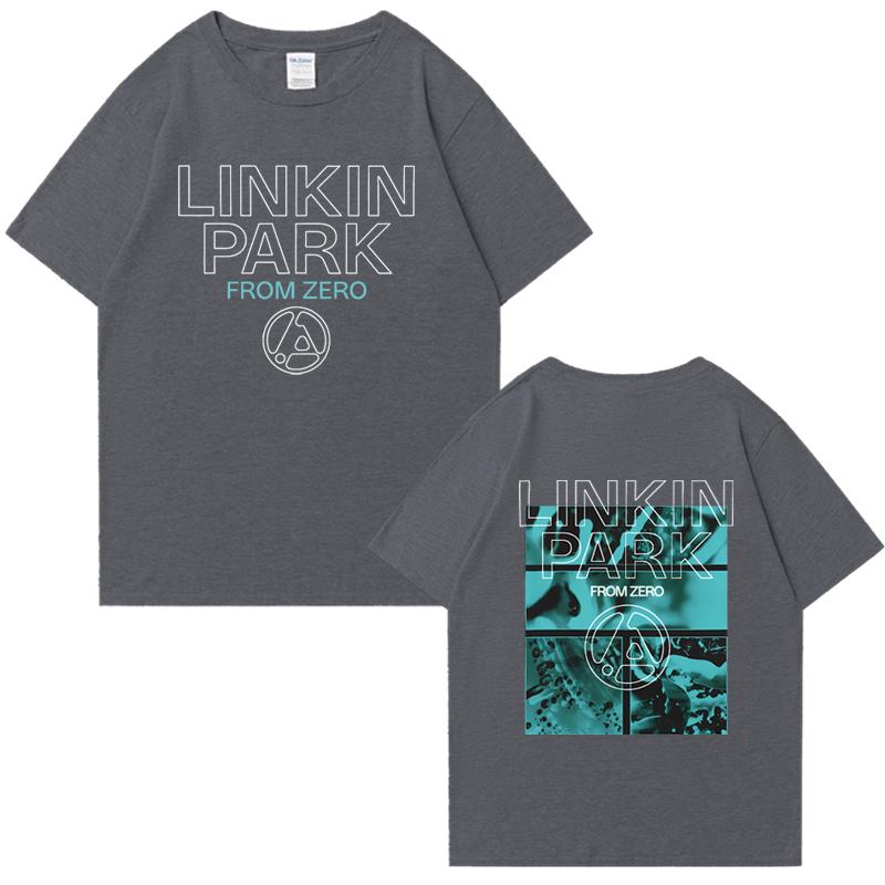 2025 Hot Sale Linkin Park From Zero World Tour Short Sleeve T-shirts Unisex Hip Hop Summer Cotton Men Women Oversized Tee Shirt
