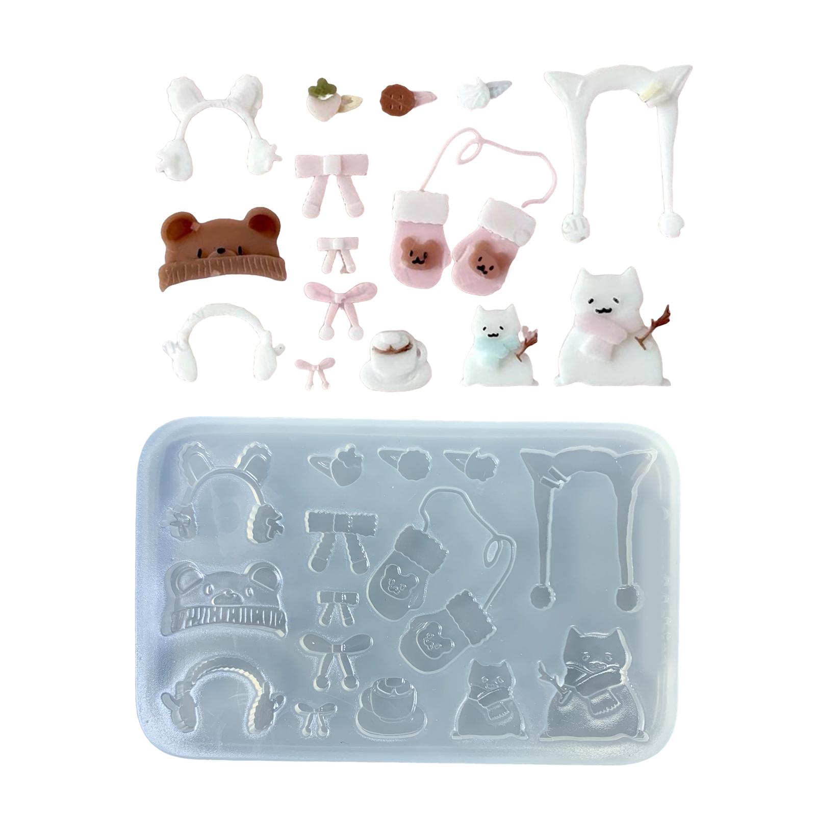 

Easy to Clean Silicone Mold Small Winter Gloves Accessories Mould Elegant Jewelry Accessory Making Mould for Craftsmen 1