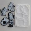Creative Silicone Casting Molds Cats Shape Necklace Molds Suitable for Making Animal Necklace and Earrings Pendant