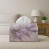 1pc Lavender Tissue Holder - Reusable & Washable Soft Purple Lavender Branch Dispenser Suitable for Dining Table, Kitchen, Bathroom, Car, Party Decor