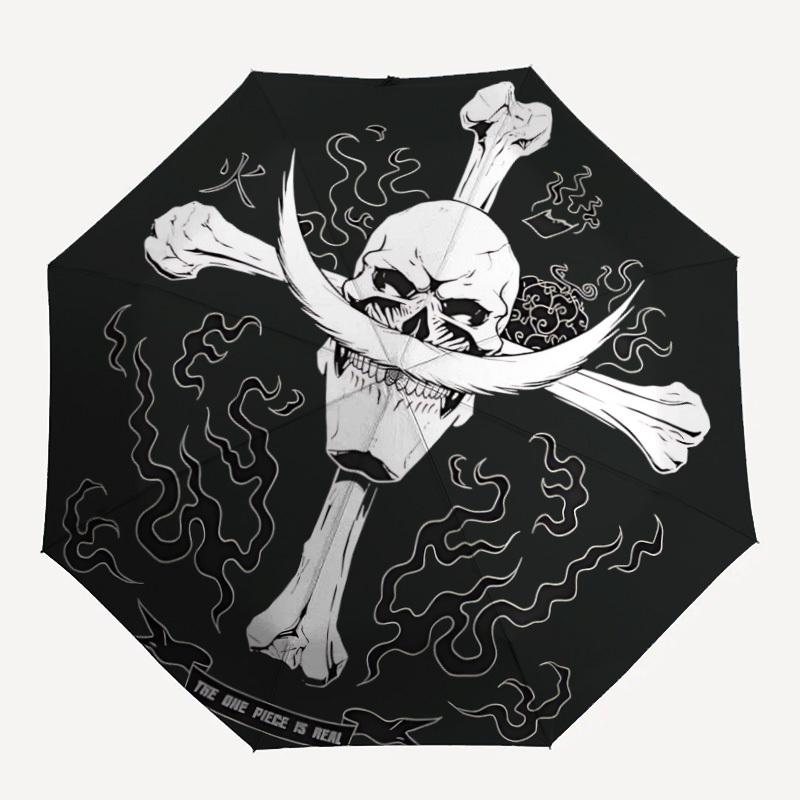 

Gol·D·Roger One Piece Automatic Folding Umbrella with Sturdy Iron Frame, Portable Compact Travel Umbrella All-Season Use Parties021