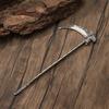 Gothic Skull Grim Reaper Scythe Hairpin Fork in Viking Norse Style