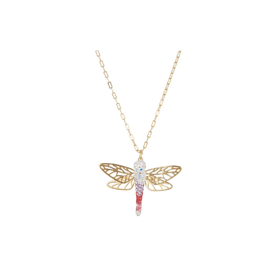 Swarovski Versatile Commuter Dragonfly Necklace Women necklace Gold 5005852 Gold,F