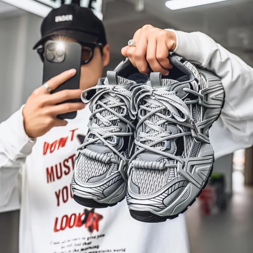 Trendy Low-top Dad Shoes Casual Sneakers2025Summer Breathable Season Comfortable Sneaker