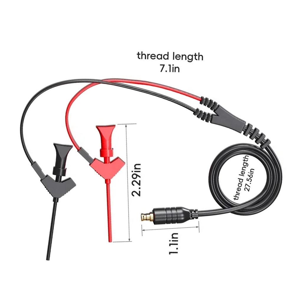 Excellent Contact Performance MCX Connector Oscilloscope Clip Black Red Oscilloscope Probe 1 1 Attenuation Ratio