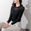 Aiger Shimmer Round Neck Chiffon Blouse