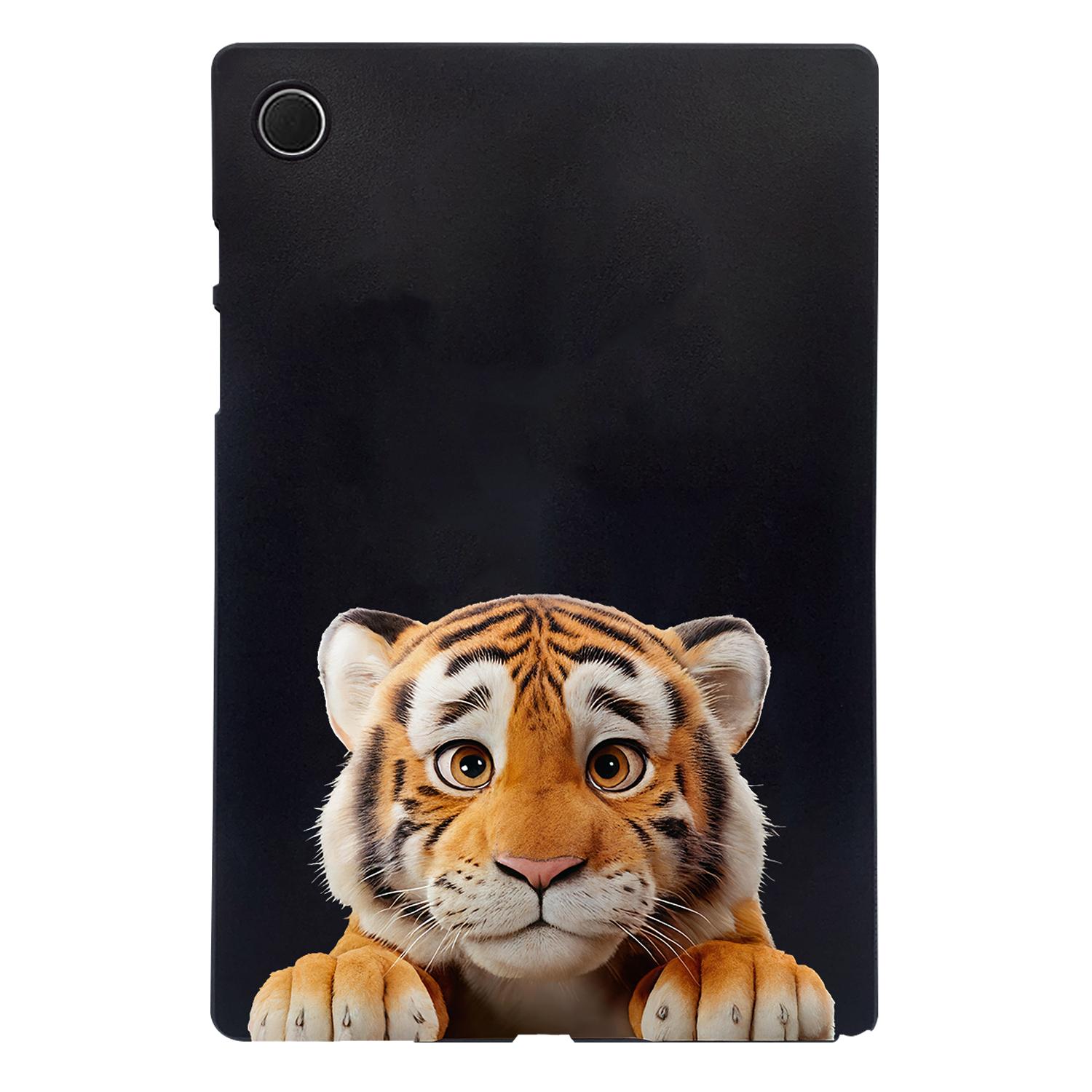 

Для Samsung Galaxy Tab A8 10,5 (2021) Чехол с рисунком и принтом, тонкий защитный чехол для планшета из ТПУ Little Tiger