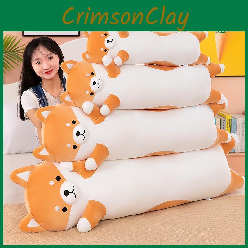Husky Plush Pillow With Leg Clamp For Cozy Sleep Teen Kids Room Decor