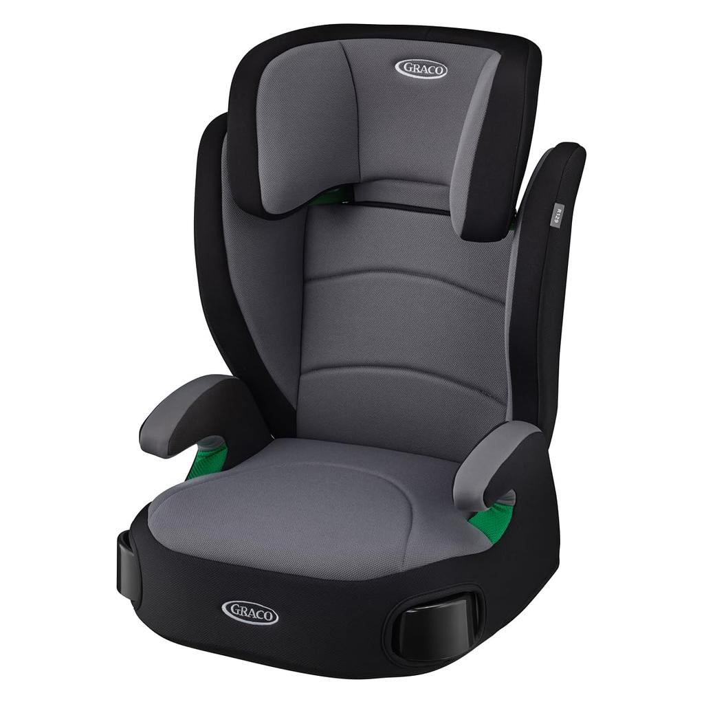 GRACO Junior Seat Belt Junior Plus Next R129 For Ages 3 and a Half To 12 Comes with Cup Removable Backrest 2187306 Seat, Fixed, Compatible, Years,