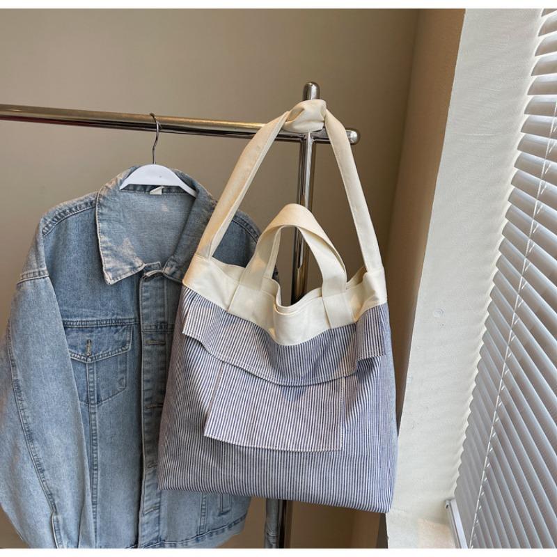 Fashion Canvas Bag Women's New Large-capacity Women's Tote Bag Casual Versatile Going Out Commuting Shoulder Bag