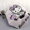 Hello Kitty,Sanrio Automatic Folding Umbrella Simple 8 Rib Design, Bright Cartoon Pattern, Durable Iron Frame, Suitable For Travel, Outdoor,