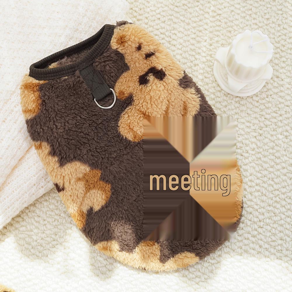 Vêtements chauds en peluche universels transfrontaliers automne/hiver pour animaux de compagnie, chiens et chats