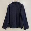Dames Herfst 2025 Donkerblauw Puur Katoen Jeansjasje - Losse, Comfortabele Pasvorm