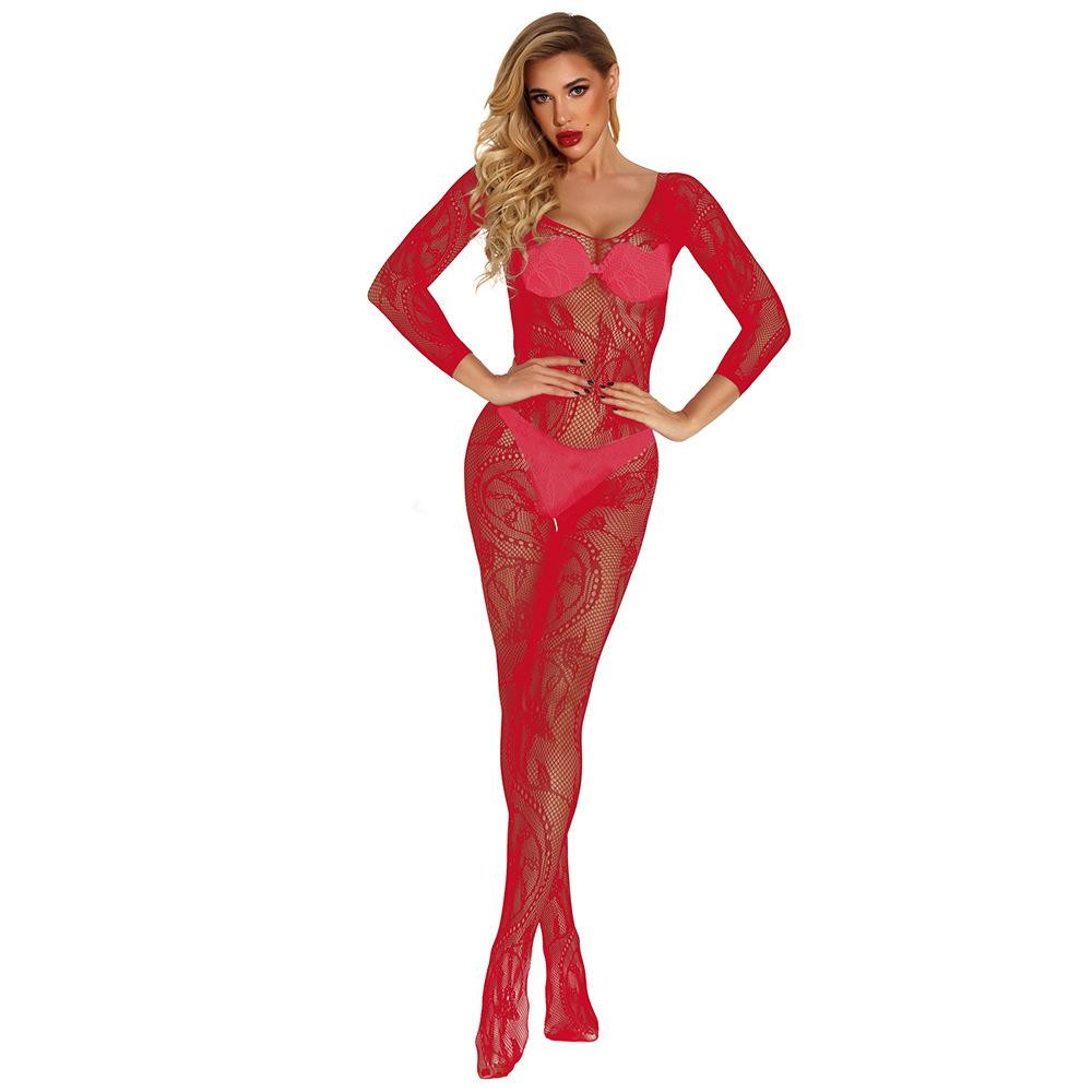New One-piece One-piece Mesh, Big Dragon Pattern Free-to-take Lingerie