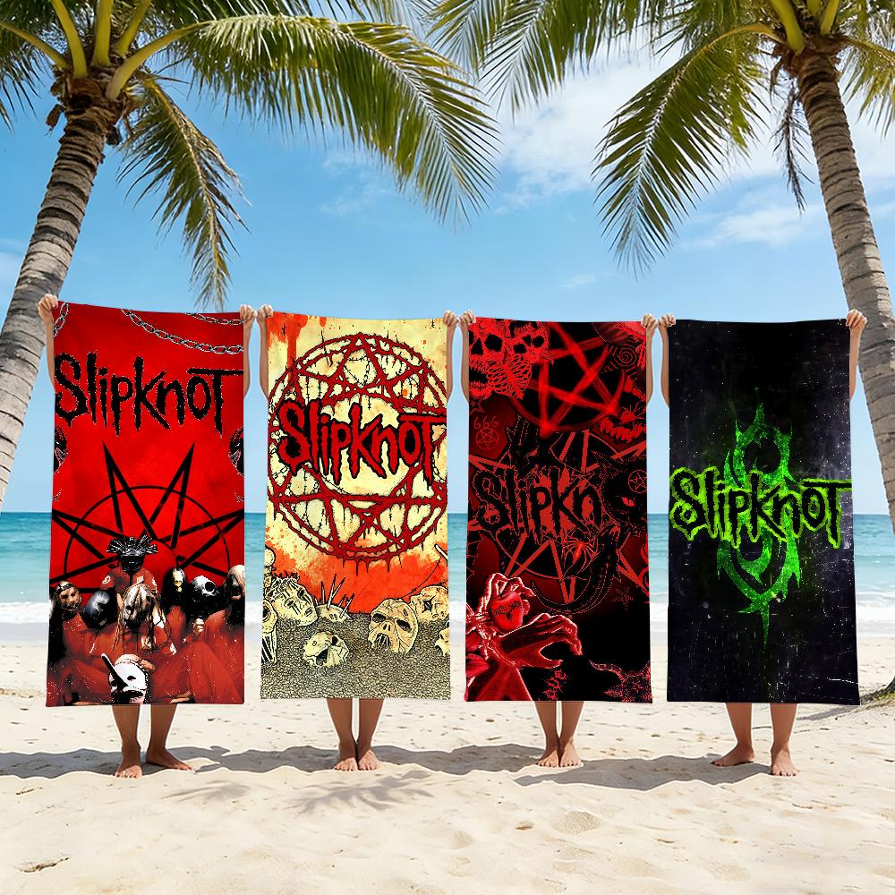 Rock Band S-Slipknot Towel Beach Towel Travel Lightweight Skin Friendly for Pool Beach Camping Cruise Summer