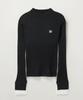 Seteo (W) Cuff Mock Neck Knit Black