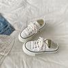 Girls Polka Dot Canvas Sneakers Low Top Slip-On Casual Shoes Fall Winter