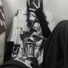 Vintage Gothic Harajuku Graffiti T-shirt Women Streetwear Short Sleeve Korean Style Oversized Graphic Tees Summer
