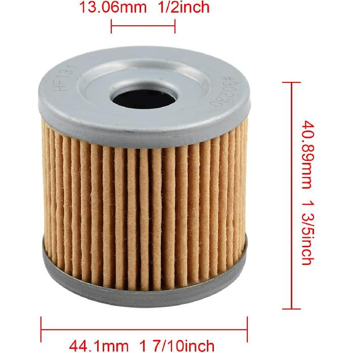 Oil Filter 16510-05240 16510-45H10 Compatible with Suzuki Burgman 400 AN400 2007-2019 ATV ALT125 ALT185 84-85 LT-Z90 DR100 1983-1990 GN125E GN125