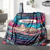 Friendship Endures Distance Customized Name Birthday Plush Blanket Suitable For Both Men And Women Digital Printing Fantasy Theme All Seasons