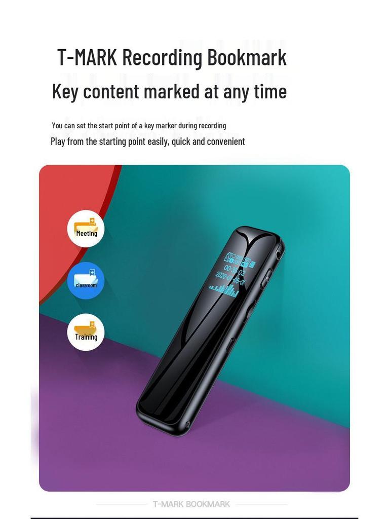 2025 High-Definition Portable Voice Recorder: Professional Student Text-to-Speech Device