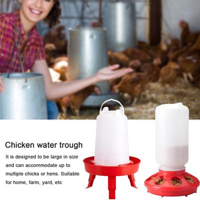 Chicken Feeder Foldable Legs Design Chicken Waterer Large Capacity Poultry Water Feeder for Home Farm Yard