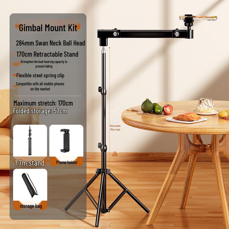 

Outdoor Adjustable Phone Tripod Stand for Live Streaming and Selfies