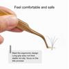 Yousheng Nail Art Clip Good Elasticity Anti-static Non-slip Tight Bite Stainless Steel Fish Stripe High Precision Eyelash Tweezer Makeup Supply