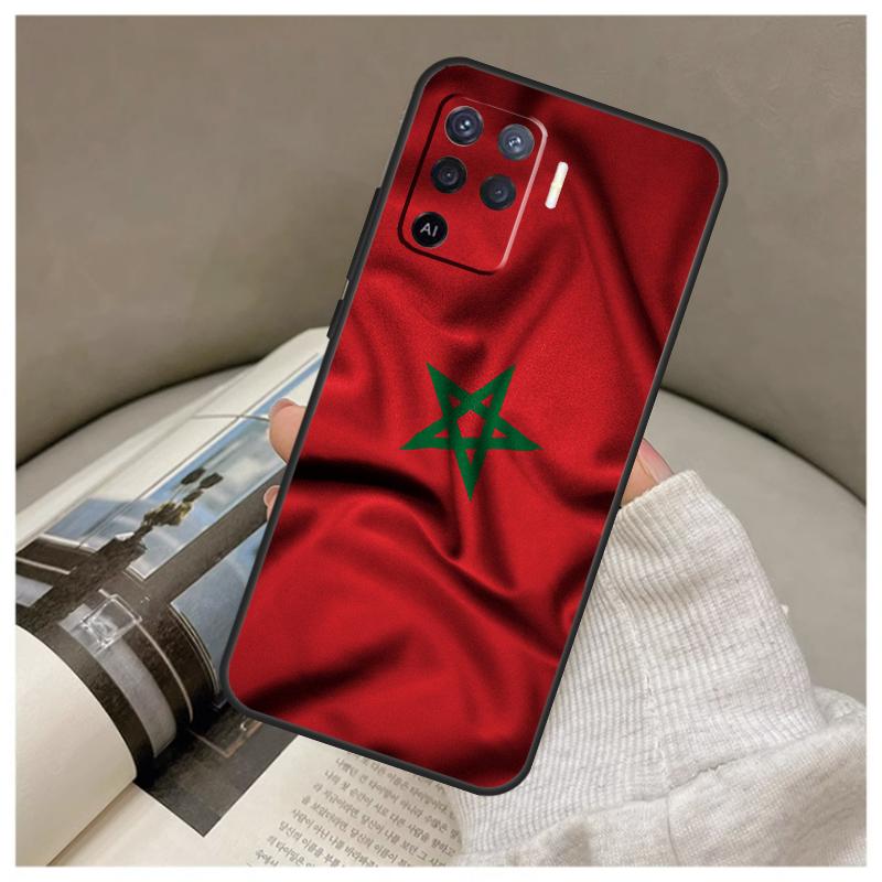 Morocco Moroccan Flag Case For Oppo A16 A76 A96 A60 A98 A58 A78 A18 A38 A80 A40 A77 A57 A17 A74 A54 A94 A15 A5 Pro