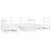 VidaXL Salon de jardin 6 pcs blanc bois de pin massif 3250745