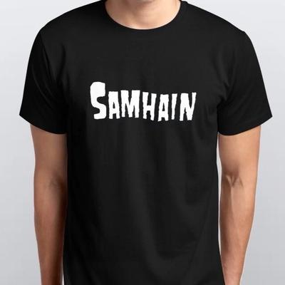 SAMHAIN 100% Baumwolle T-Shirt Herren Tees Oberteile Größen S M L XL XXL Farben Schwarz, Weiß