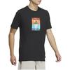adidas T Shirts Men's Black Crew Neck Moderate Straight Fit IS0274