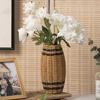 Contemporary Rattan Effect Basket Plant Holder for Wedding and Party Decors, Light Weight Flower Basket