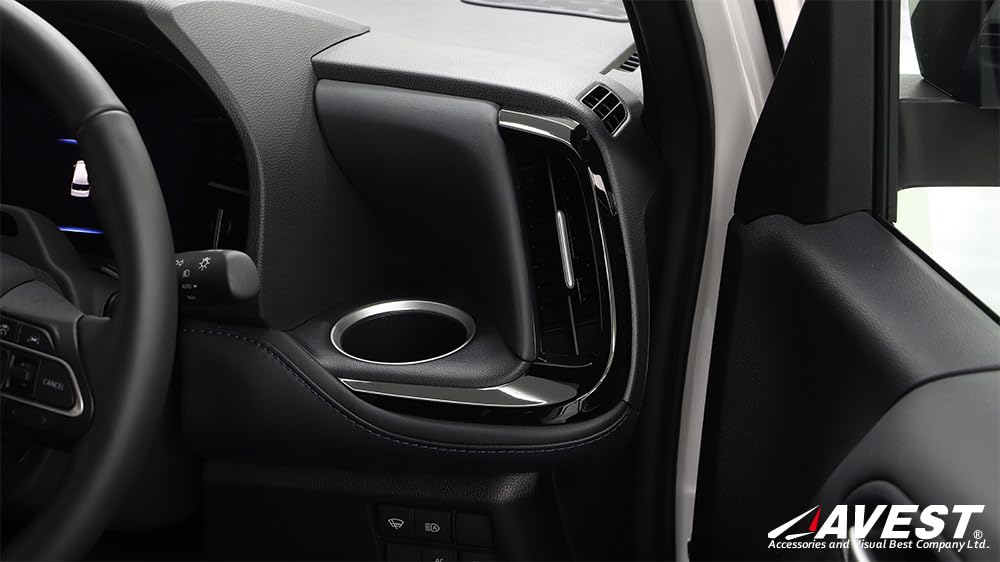 AVEST Noah 90/Voxy 90 Series Air Conditioner Cover, Vent Garnish, Duct Panel, Piano Black, Interior Parts & Accessories