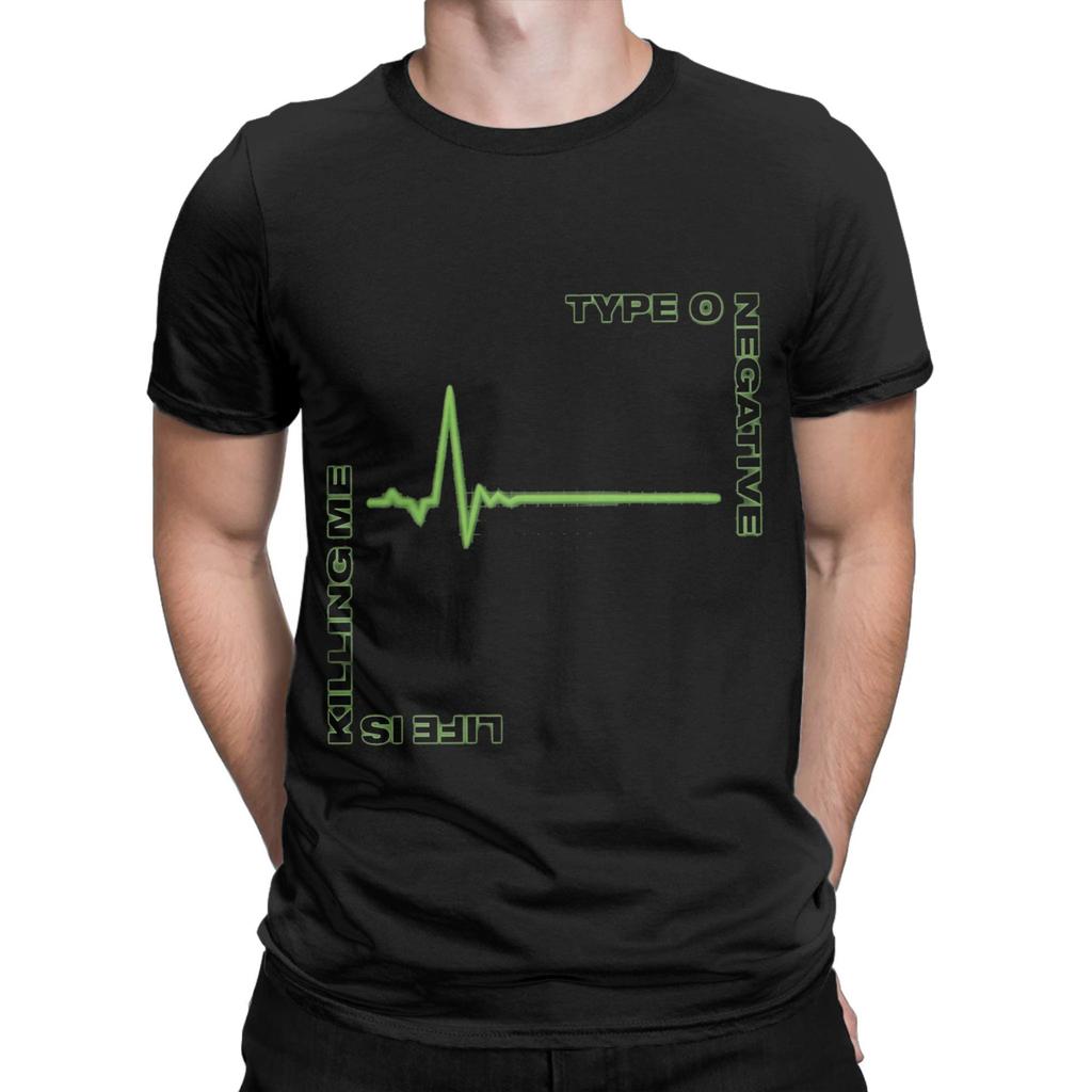 Novelty Rock Band Type O Negative  T-Shirt for Men Crew Neck Pure Cotton T Shirts  Short Sleeve Tee Shirt New Arrival Tops