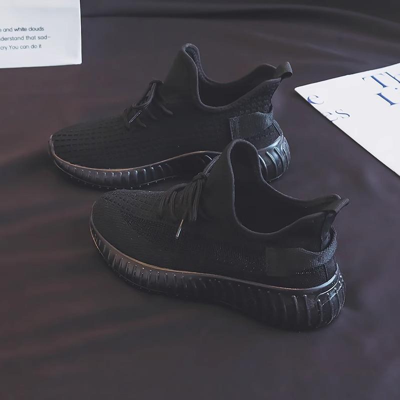 Couple shoes fly-woven coconut shoes women's 2025 new breathable mesh shoes casual versatile comfortable sports shoes men ins tide