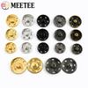 50 Sets Meetee 8-30mm Leder Druckknöpfe Metall Druckknöpfe für Kleidung Schuhe Unsichtbarer Verschluss Bekleidungszubehör