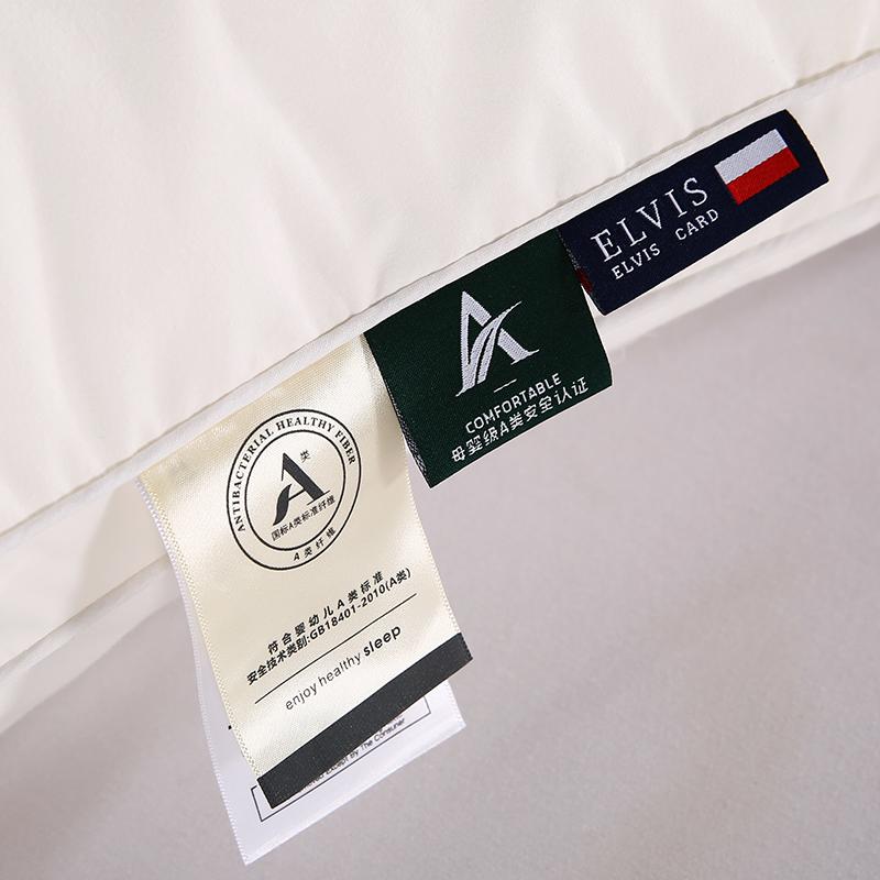 1pc Grade A 100% Cotton Sleep Support Pillow Core Body Neck Protection Hotel Quality Cervical Pillows Slow Rebound Anti-Mite