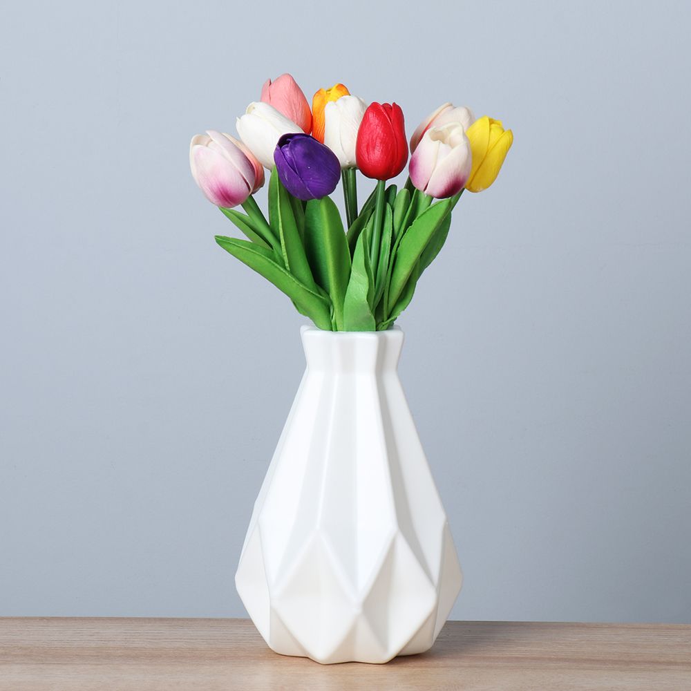 Plastic Imitation Ceramic Nordic Style Flower Vase Flower Arrangement Flower Pot Home Decoration