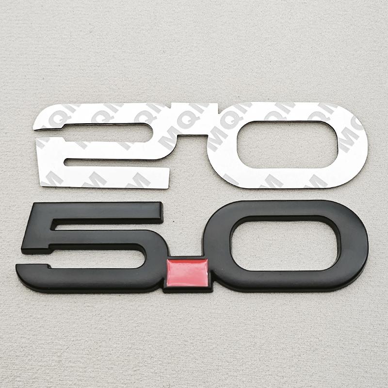 3D Metal Car Sticker 5.0 COYOTE V8 Logo Badge Rear Trunk Fender Side Emblem For Ford Mustang GT500 Cobra Focus Mondeo Accessorie