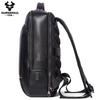 Humerpaul Zaino in pelle Borsa per computer multifunzione di grande capacità Borsa da viaggio con presa USB