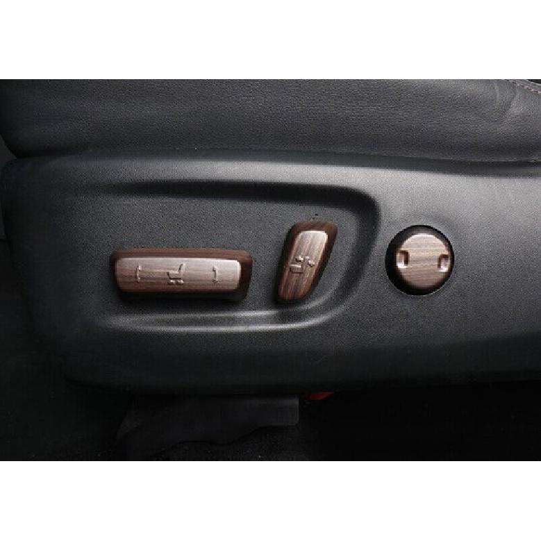 Wood Grain Adjustment Seat Electric Cover Trim For Toyota Highlander 2015-