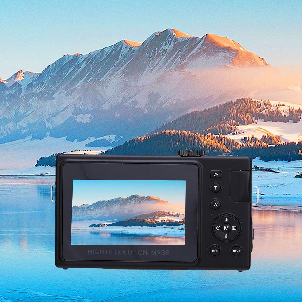 4K Digital Camera for Photography Auto  6 P HD Camera with 10 Filters Front Flash 3 Inch Screen
