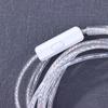 3.5Mm 2Pin In Ear Wired Earphones Kz Silver Plated Kz Earphones Cables Upgrade Cable With Microphone Kz Headphones Wire