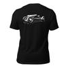 Vintage Sprint Car Rückendruck Renn-T-Shirt Hot Rod Racing Rat Street Speed Shop Unisex T-Shirt