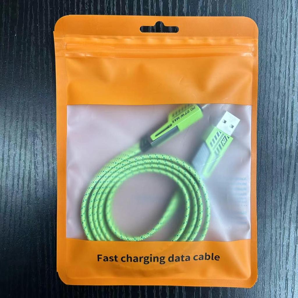 Double Magic 4-in-1 65W Superfast Bumblebee Mecha Data Cable with On-Demand Fast Charging.
