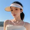 Breathable Summer Empty Top Cap Hair Hoop Style Sun Protection Hats Large Brim Sun Hat  Outdoor