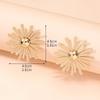 Polished Daisy Stud Earrings for Women Sophisticated Unique Versatile European Style Luxury Look Jewelry