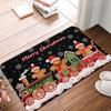 Christmas Gingerbread Man Print Doormat Non-Slip Rugs Carpet Indoor Outdoor Floor Mat Living Room Bedroom Bath Kitchen Rug